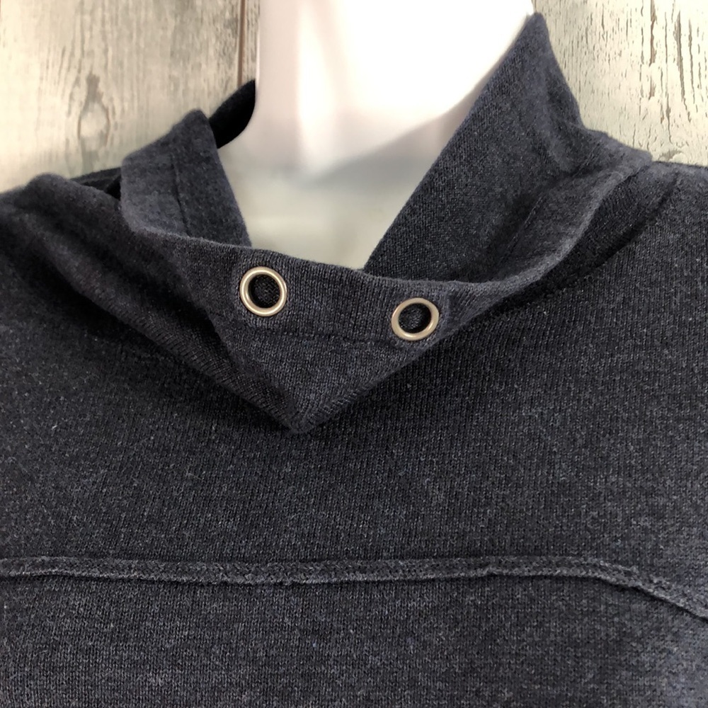 Athleta Cowl/Funnel Neck Tunic Dark Blue Medium - Picture 4 of 11